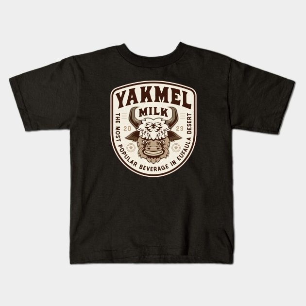 Yakmel Milk Emblem Kids T-Shirt by Lagelantee